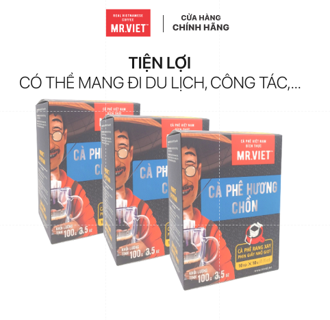 30 HỘP Cà phê phin giấy-  cà phê hương Chồn ( Chon coffee -ground coffee drip bag)100gr