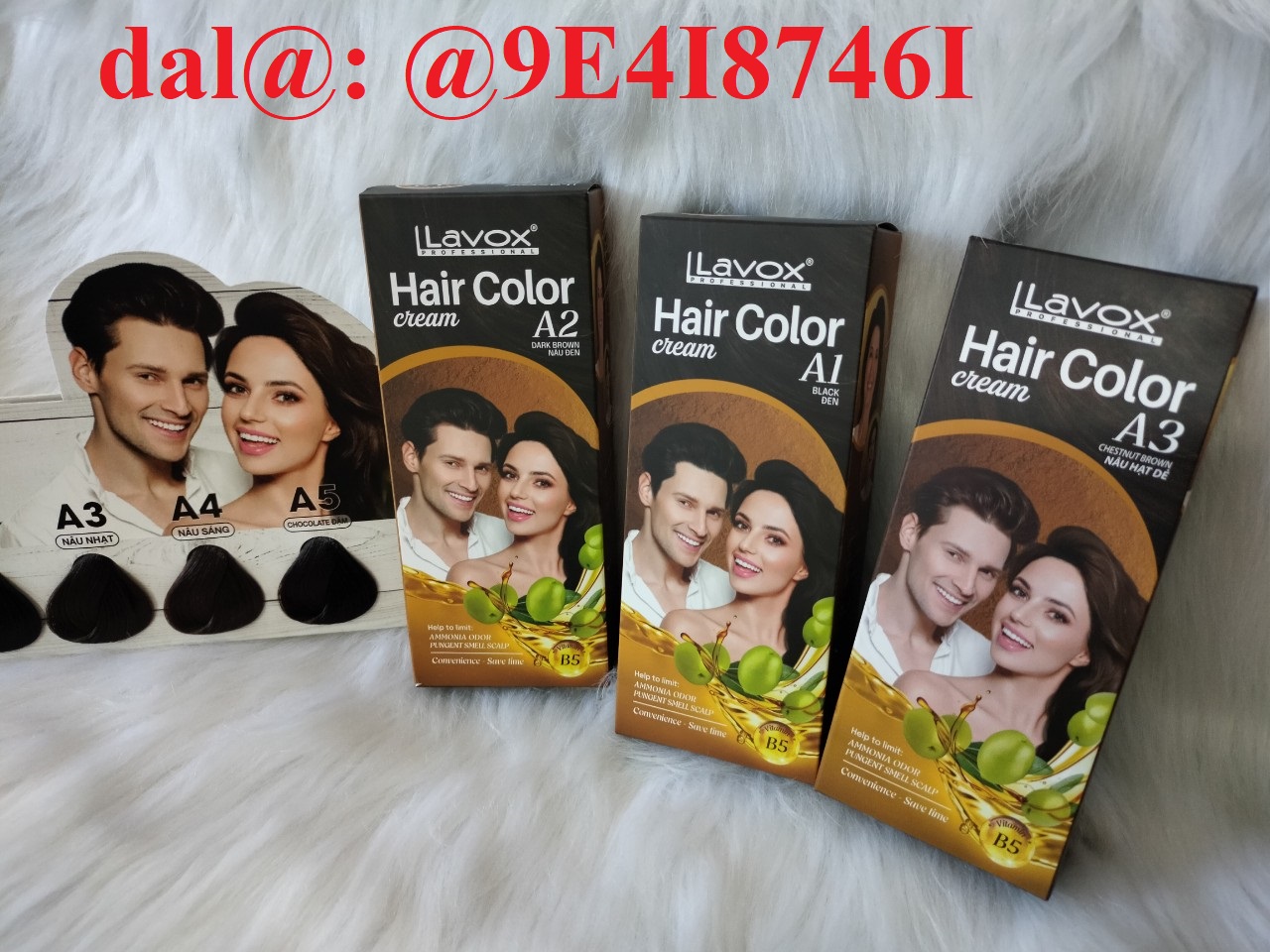 Nhuộm phủ bạc tinh dầu dưỡng tóc olive B5