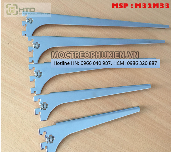 TAY ĐỠ GIÁ ĐỠ KỆ M32M33 ( CÀI THANH RAY )