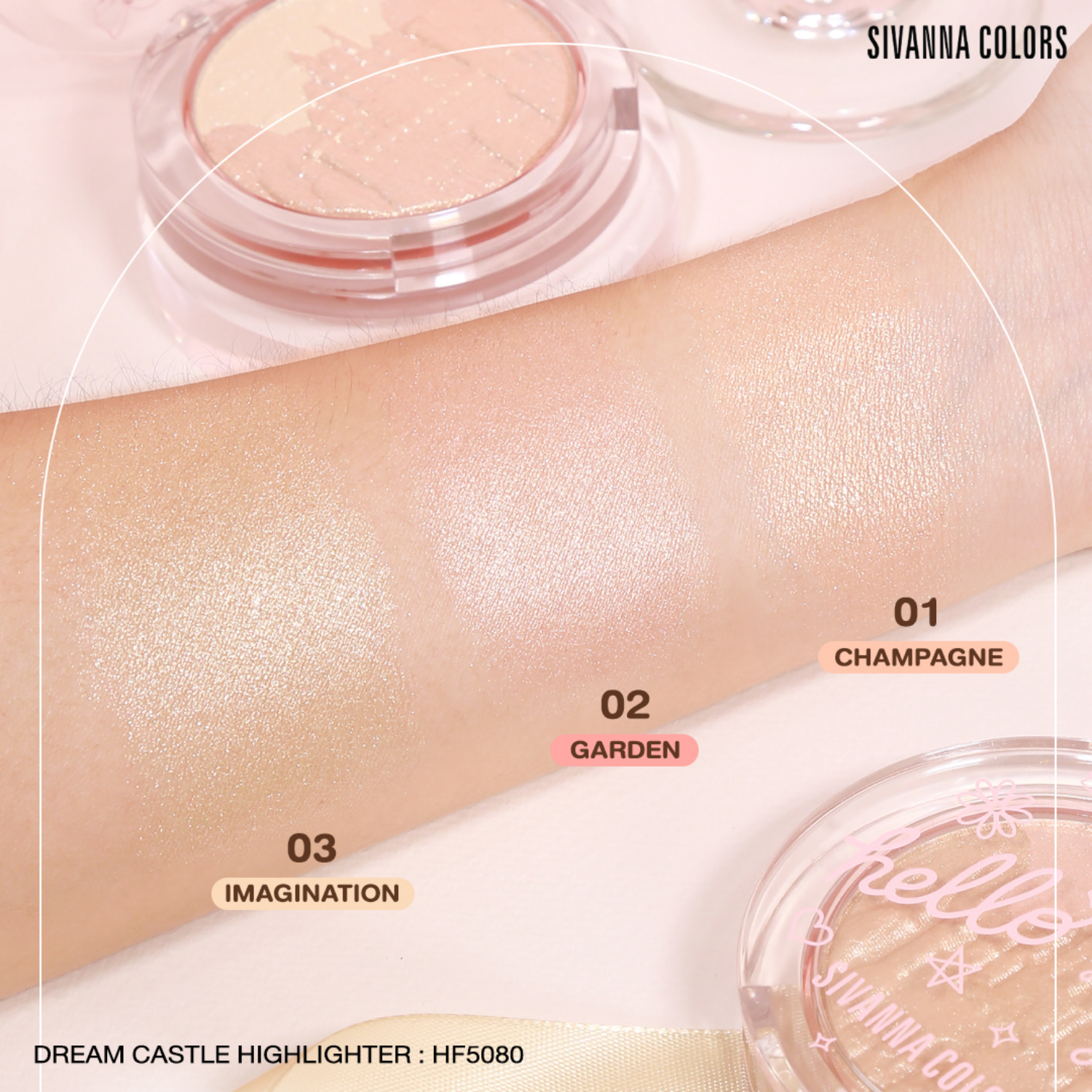 Phấn Bắt Sáng Sivanna Colors Dream Castle Highlighter HF5080