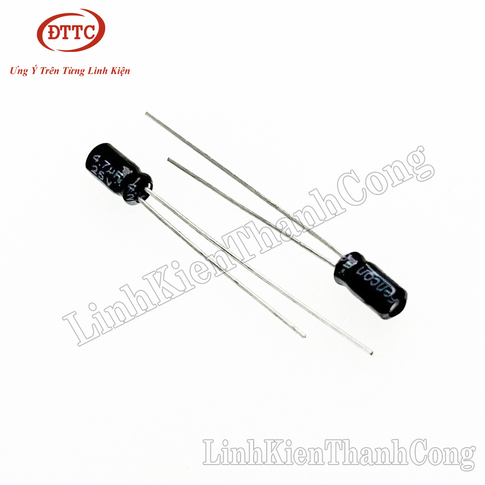 Bộ 3 Chiếc Tụ Hóa 4.7uF 25V (3x5mm)