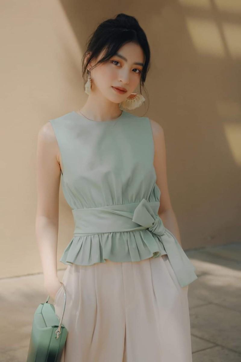 [HCM]ÁO PEPLUM THẮT NƠ EO RUBY Phong Cách Hàn Quốc Cực Hot