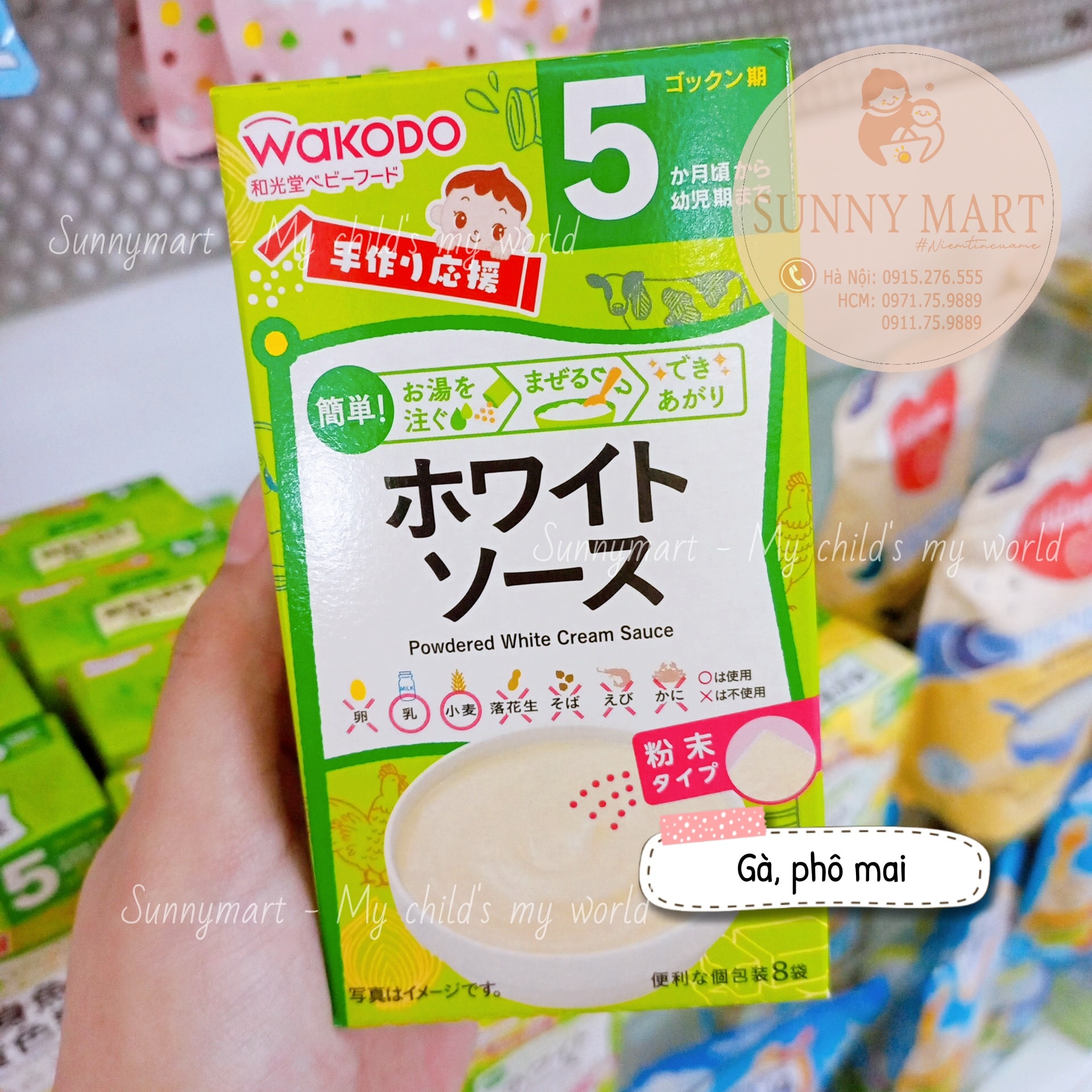 Bột Ăn Dặm - Dashi - Sốt Wakodo Cho Bé Từ 5m+ 7m+