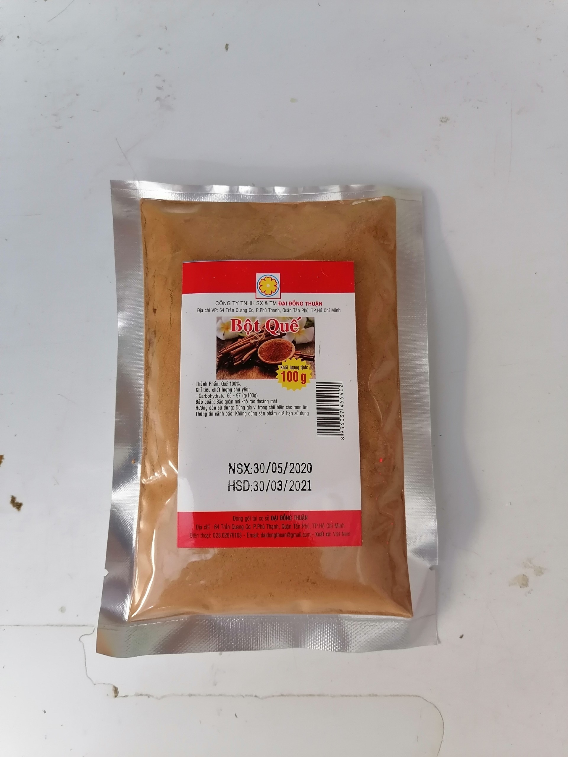 [100g] Bột quế thực phẩm [VN] ĐẠI ĐỒNG THUẬN Cinnamon powder (bph-hk)