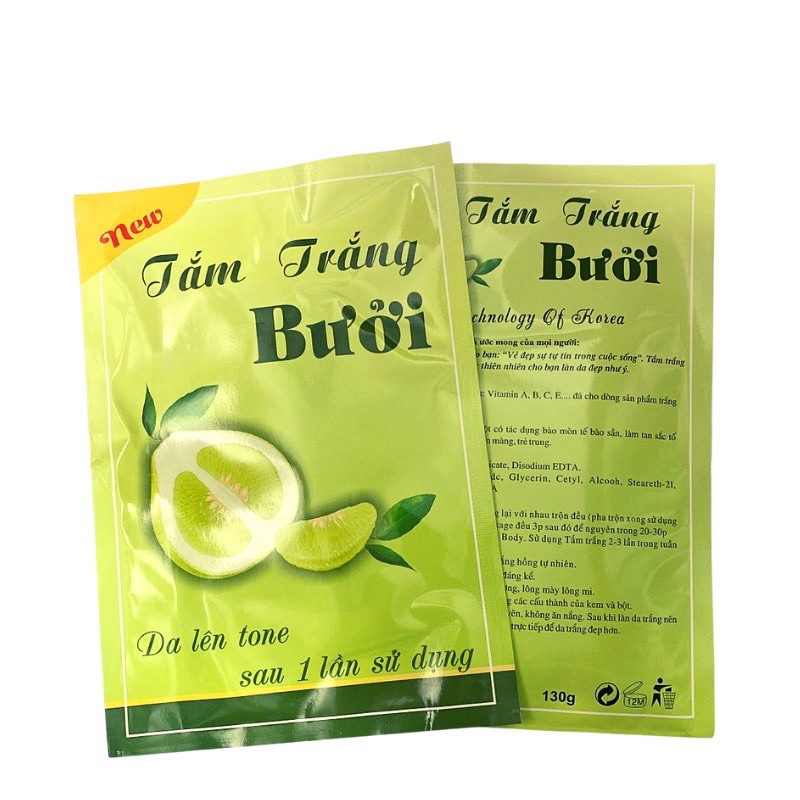 Tắm trắng bưởi siêu trắng - Da lên Tone sau 1 lần sử dụng