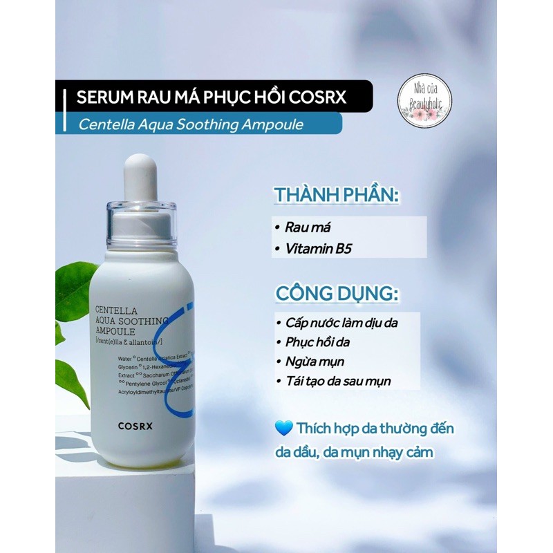 Serum phục hồi cosrx centella aqua soothing ampoule