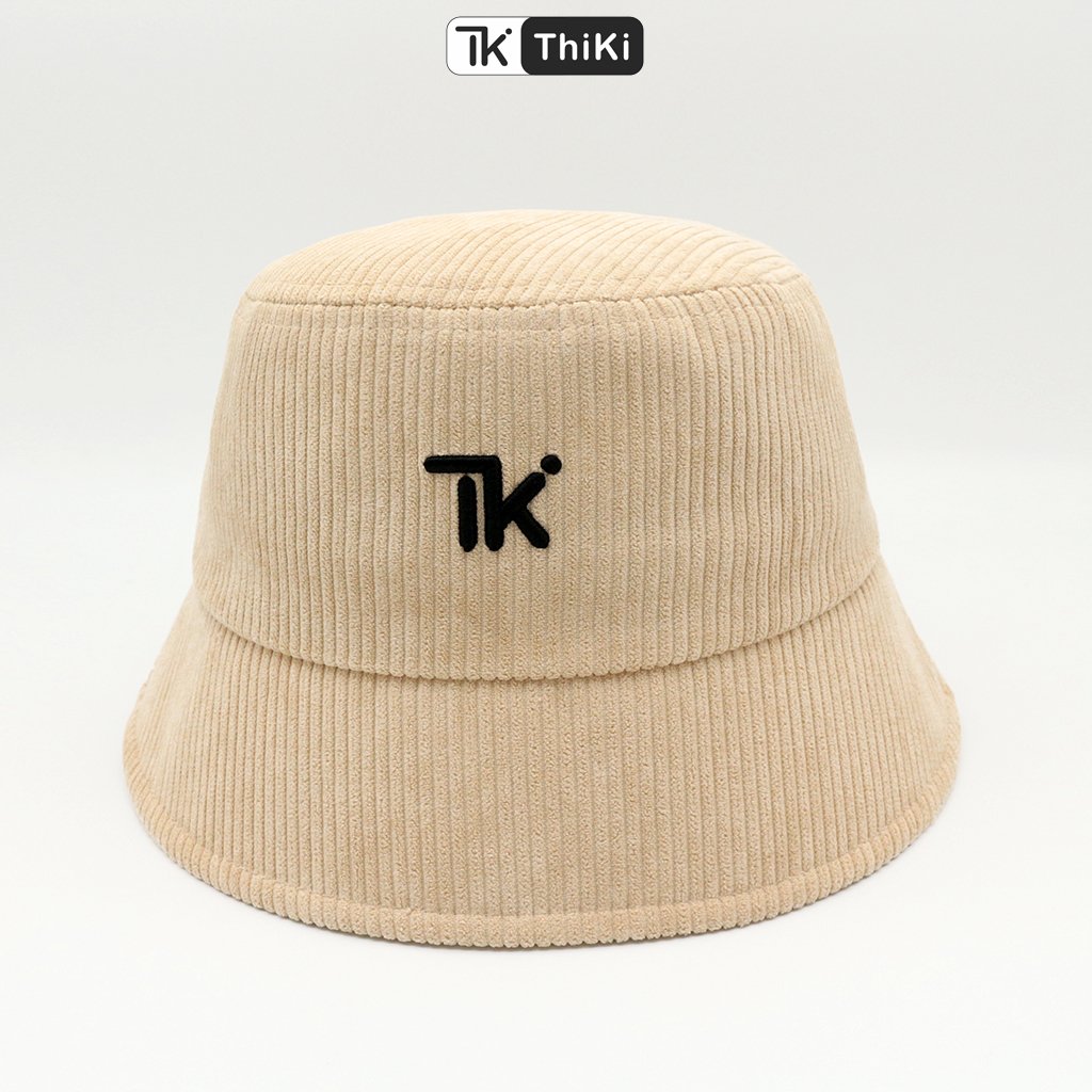 Nón Bucket Preppy nhung tăm THIKI