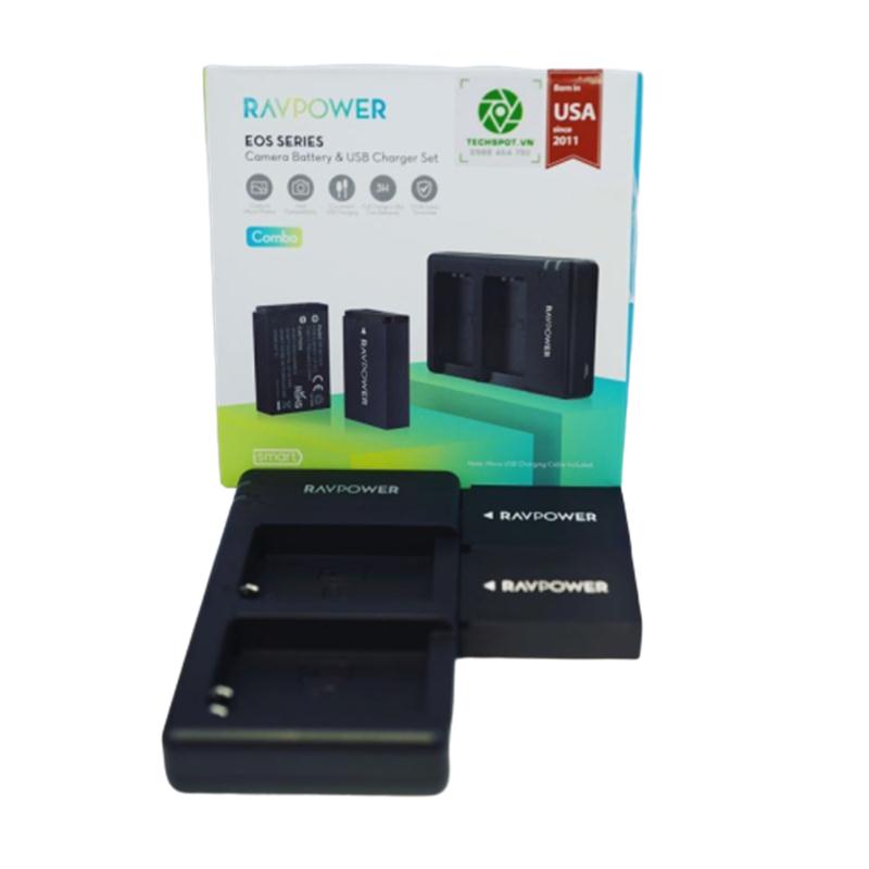 Pin Sạc RAVPower LP-E12 Cho Canon EOS M10, EOS M6, EOS M50, EOS M100, EOS M200, EOS 100D, EOS 200D, EOS 250D