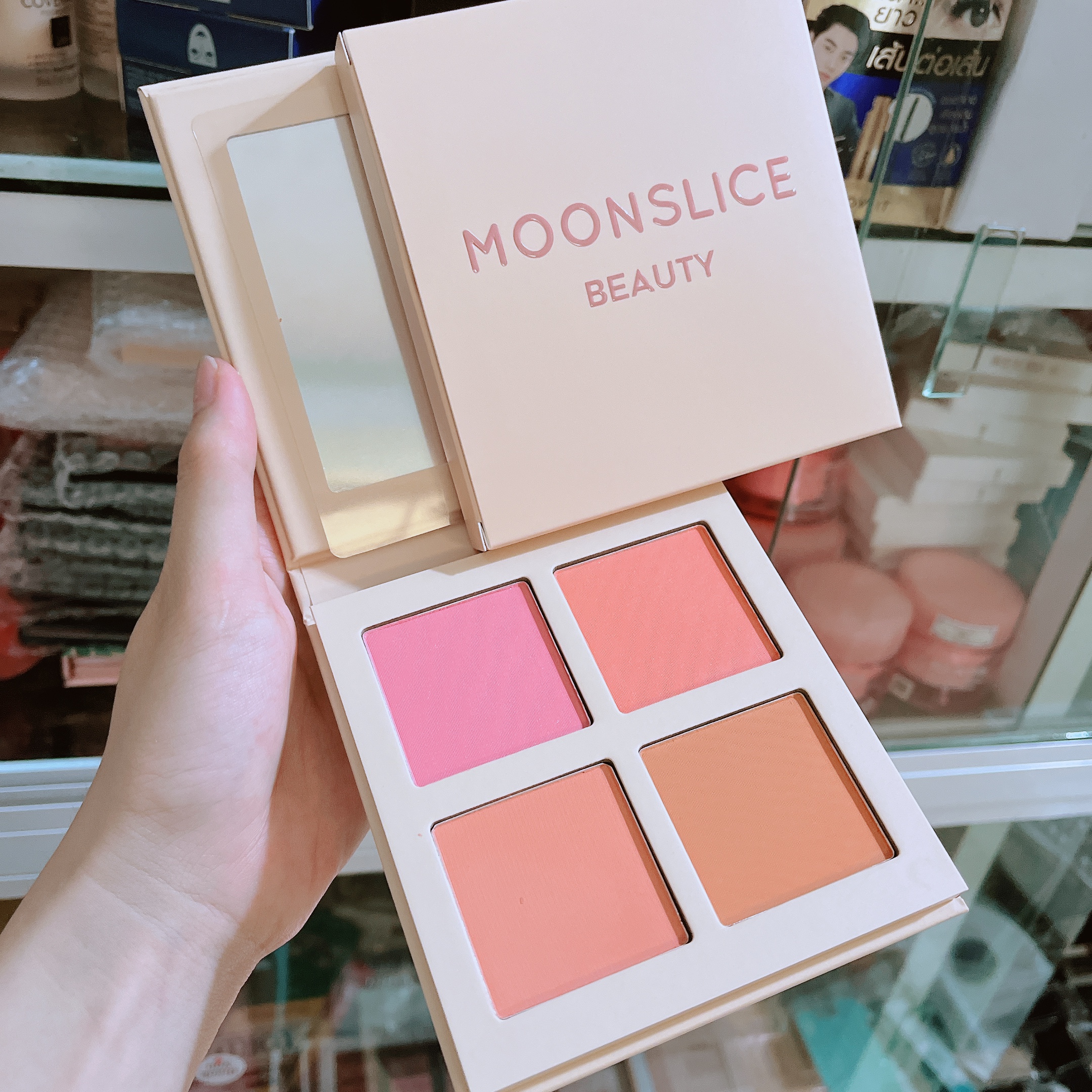 Bảng Má Moon Slice Beauty 4 ô Blushing Moon 21.9g [Chính Hãng]