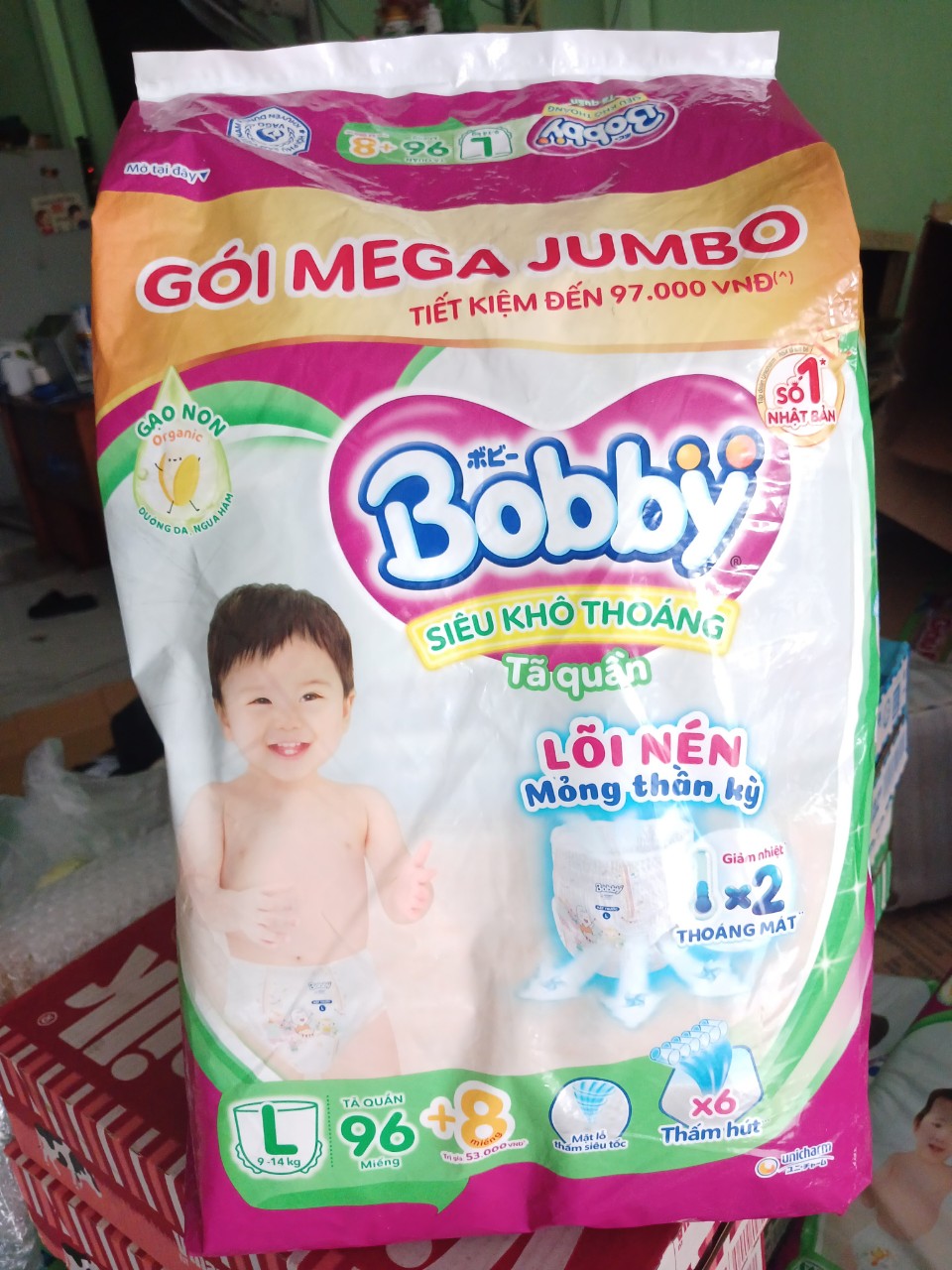 Bỉm quần Bobby M76+L68+/M42/M96/L96