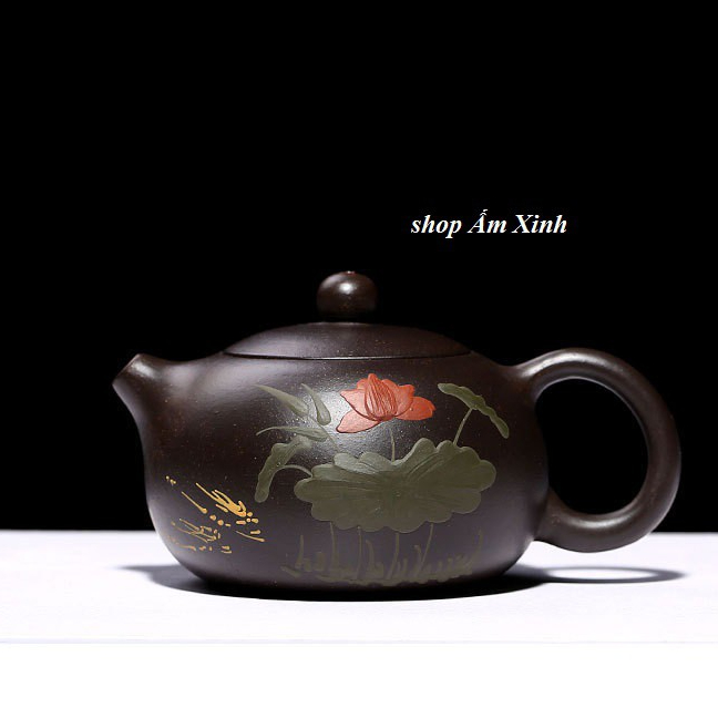 Ấm Tử Sa Nghi Hưng Tây Thi Độc Ẩm 150 ml (Hắc Kim Sa)