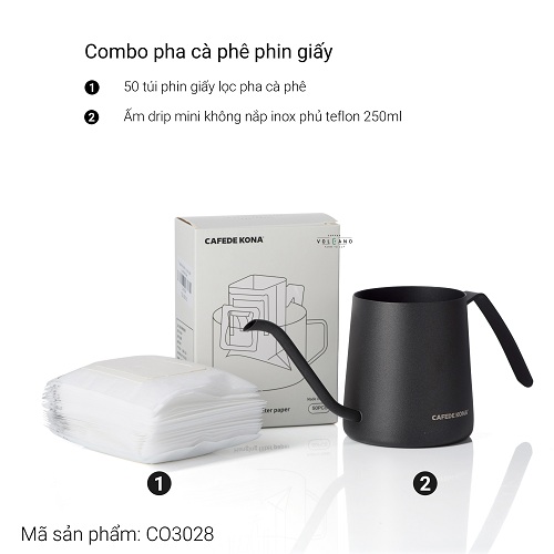 [HCM]Combo pha cà phê phin giấy túi lọc Nhật Bản