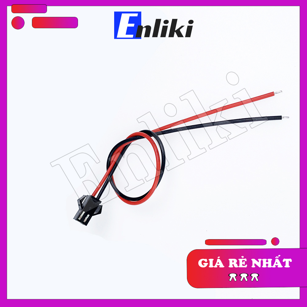 Cáp 2 Sợi 1 Đầu Cái Dài 20cm SM2.54-2P 22AWG