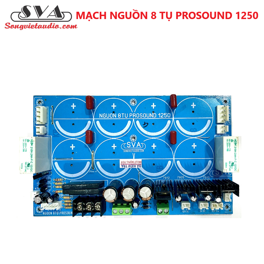 Mạch nguồn 8 tụ prosound 1250 - new 2022 đầy đủ nguồn phụ, chống nhiễu tốt