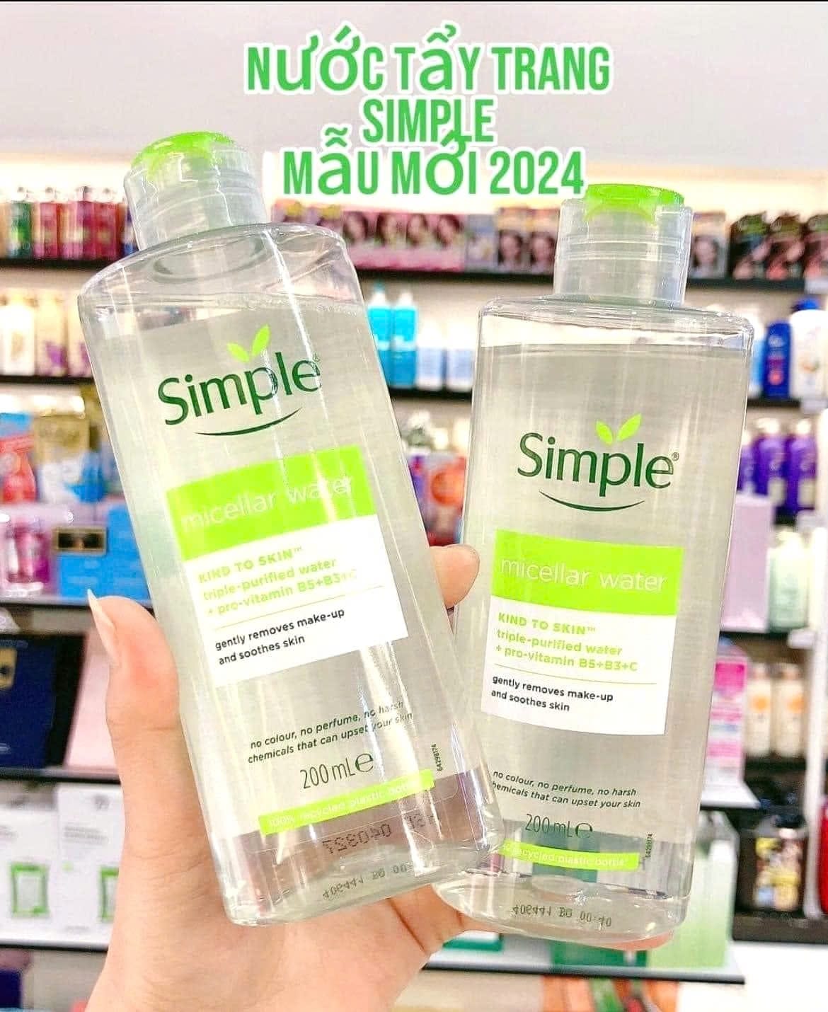 Nước Tẩy Trang Simple Dành Cho Da Nhạy Cảm 200ml