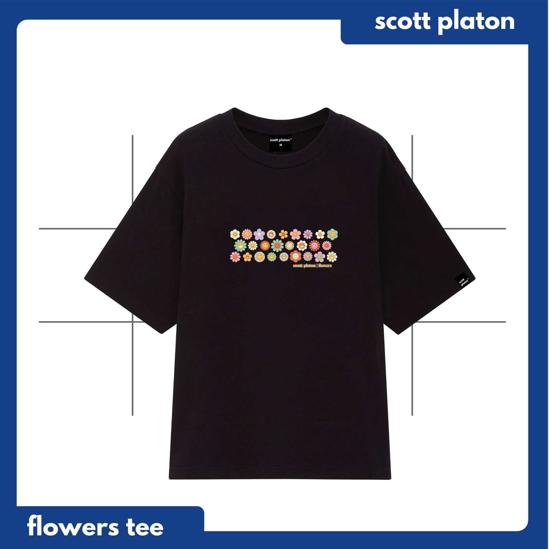 Scott Platon Áo thun Flower - Chất liệu cotton dày dặn đứng form
