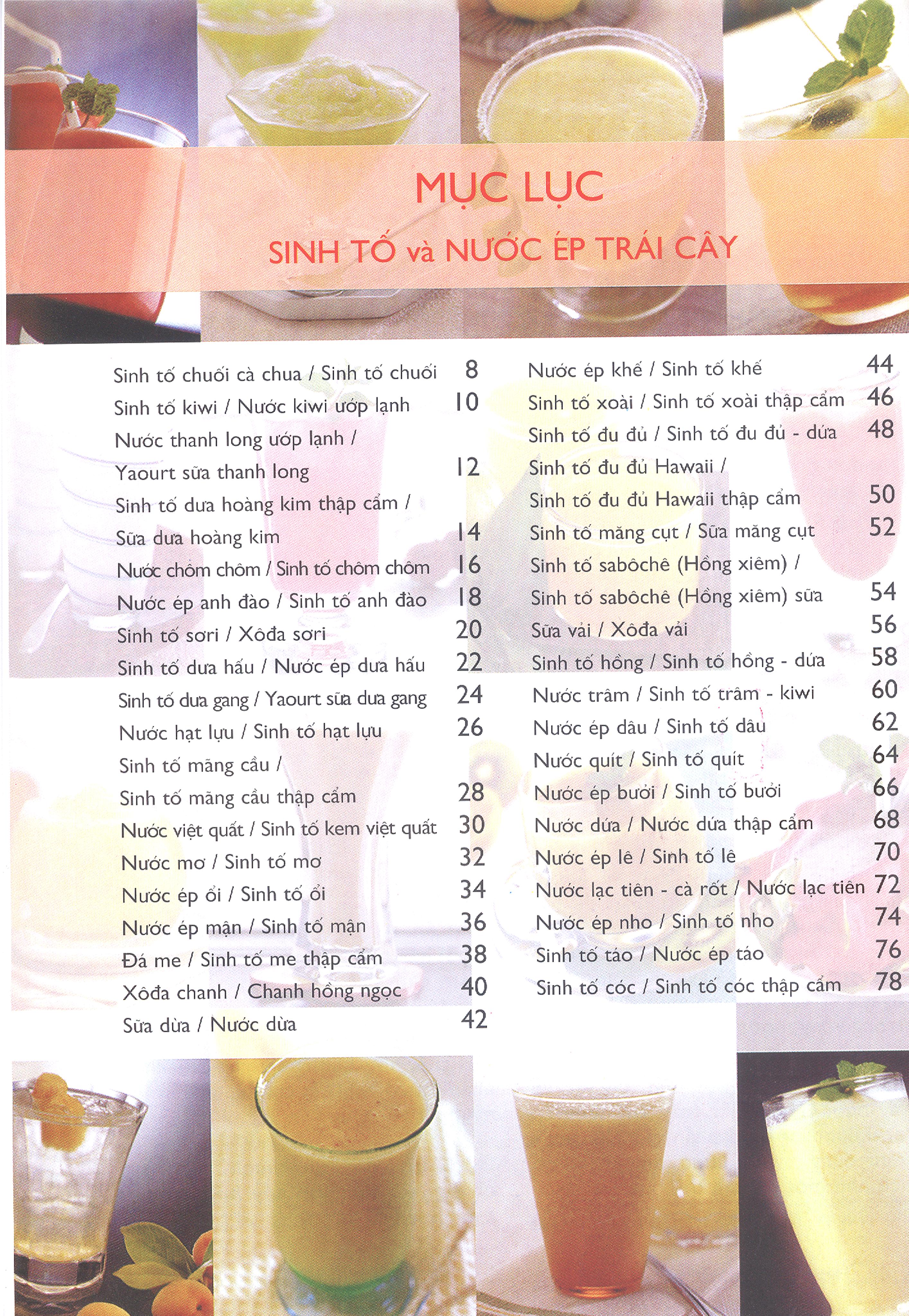 Bí Quyết Pha Chế Sinh Tố & Nước Ép Trái Cây
