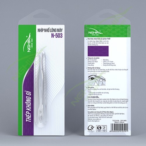 (CHÍNH HÃNG) Nhíp nhổ lông mày N503- Kềm Nghĩa