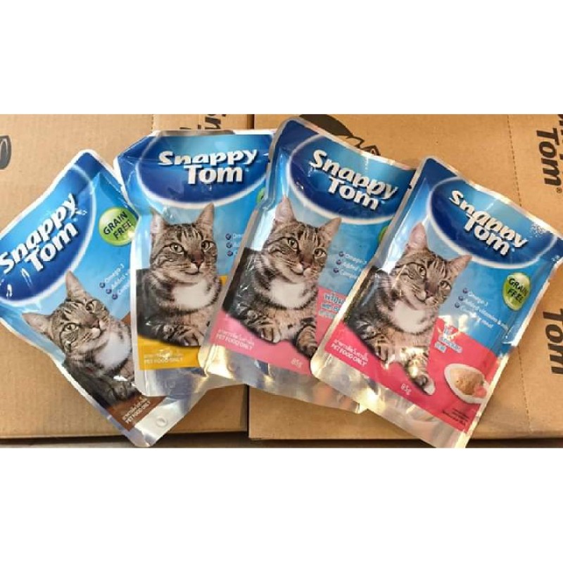 Pate SNAPPY TOM cho mèo gói 85g