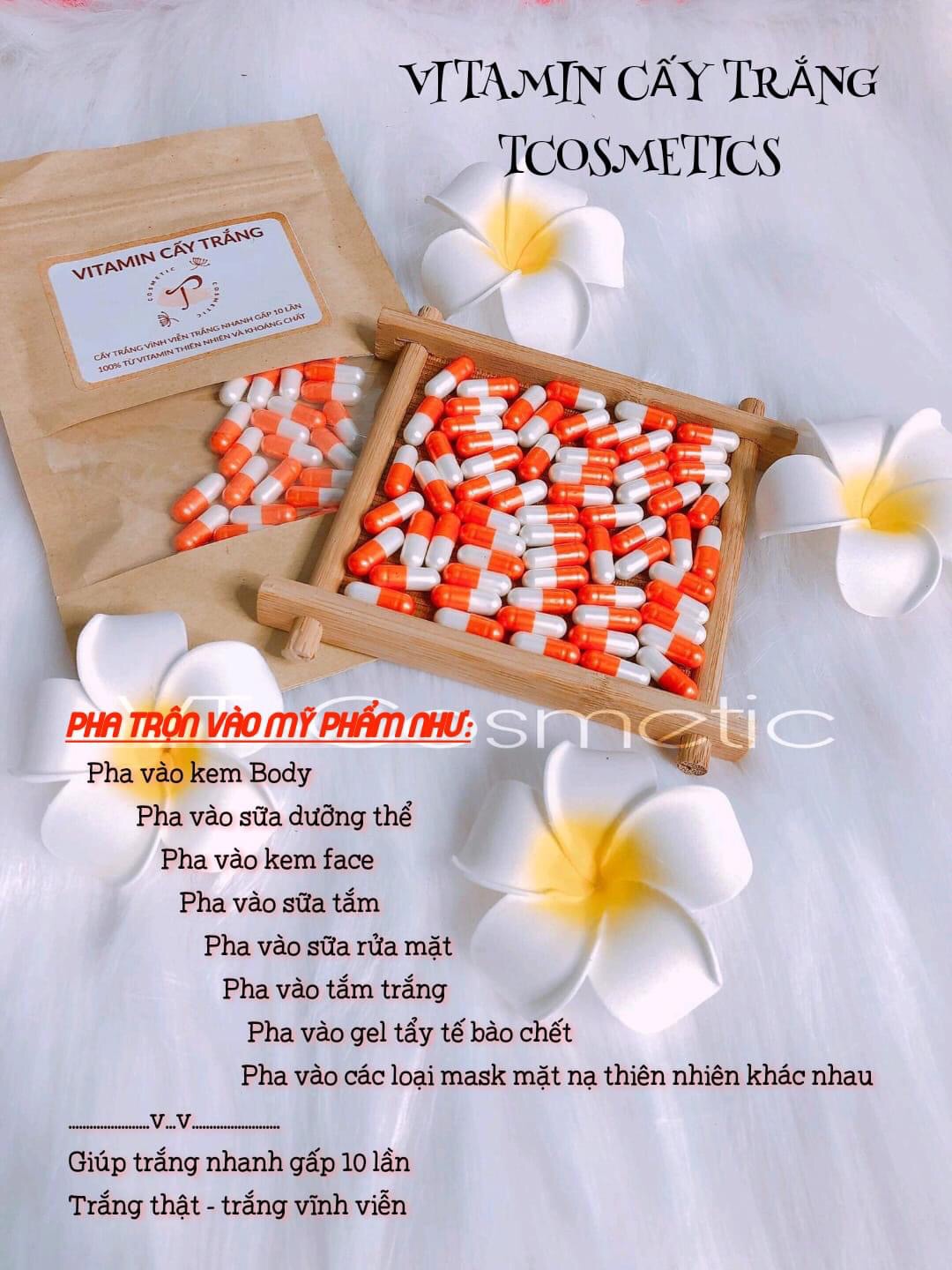Vitamin cấy trắng da 10 viên