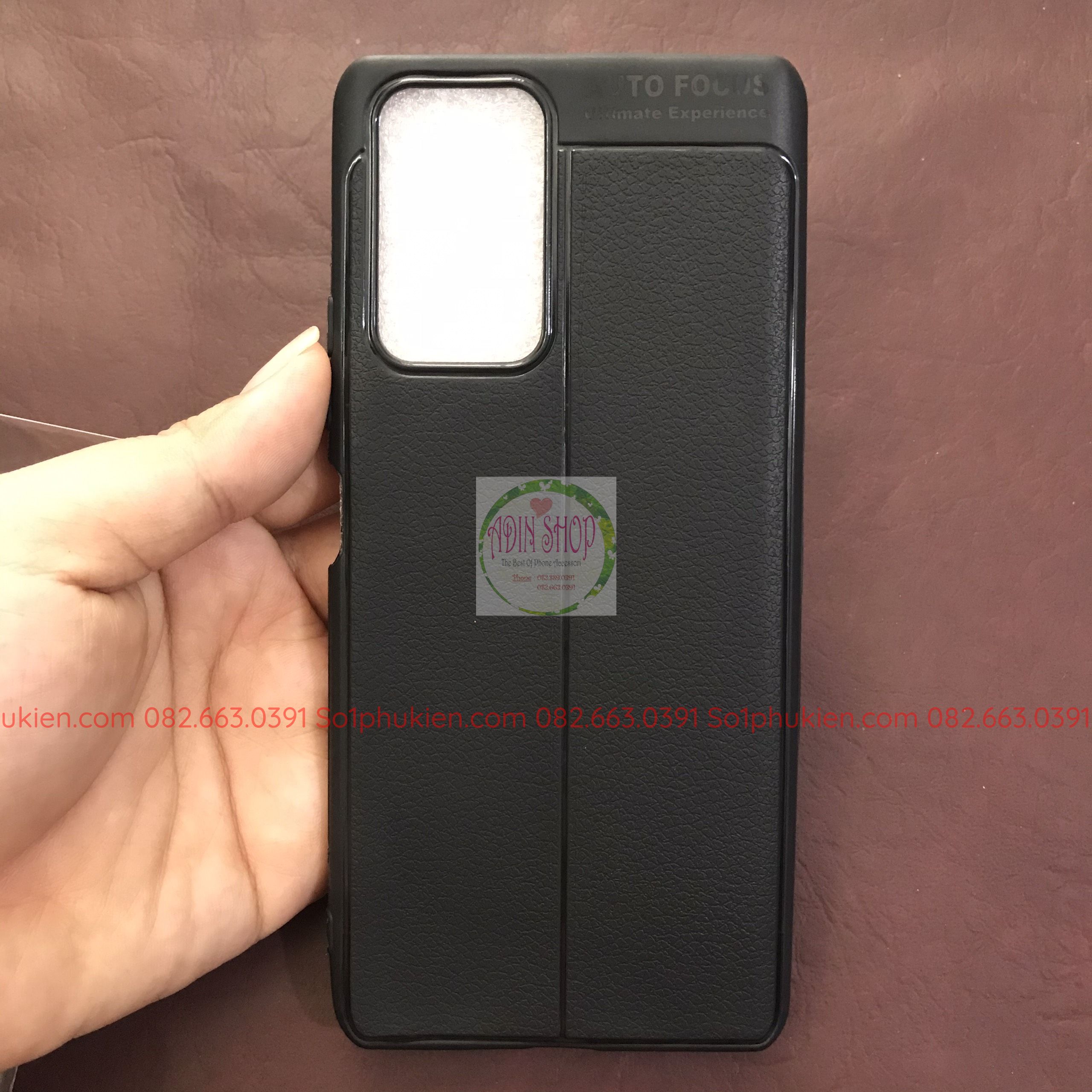 Ốp lưng XIaomi Redmi Note 10 pro(2021) dẻo đen giả da auto focus