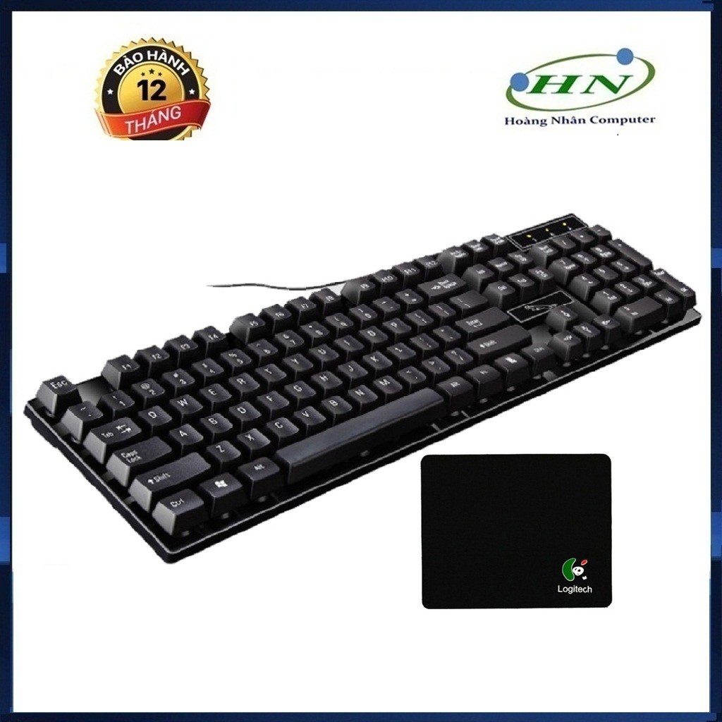 Bàn phím Q17 giả cơ game dụng + Tặng Lót Logitech