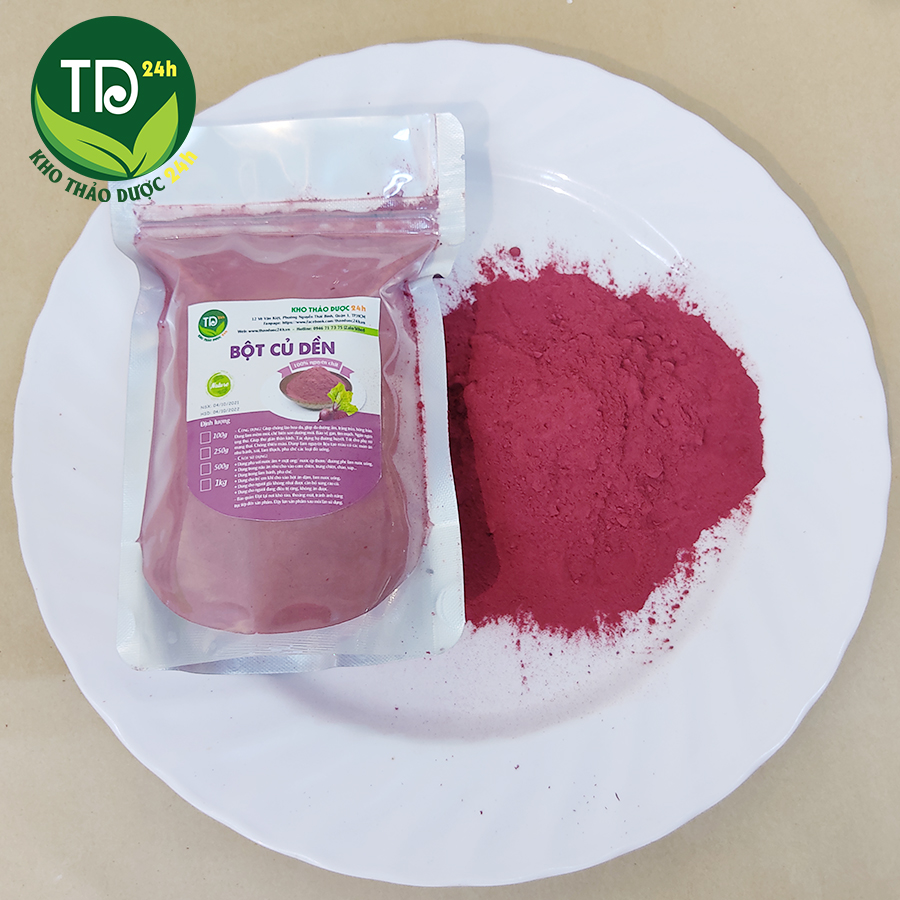Bột củ dền nguyên chất chống xơ vữa động mạch thanh lọc gan ổn định huyết áp chống đột quỵ bổ máu IKho Thảo Dược 24h