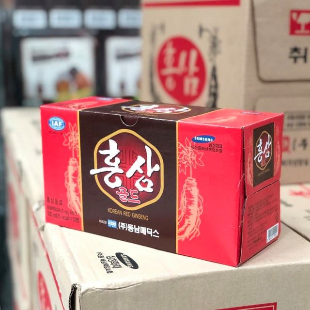 HỒNG SÂM NƯỚC HÀN QUỐC HỘP 10 CHAI x 100ML