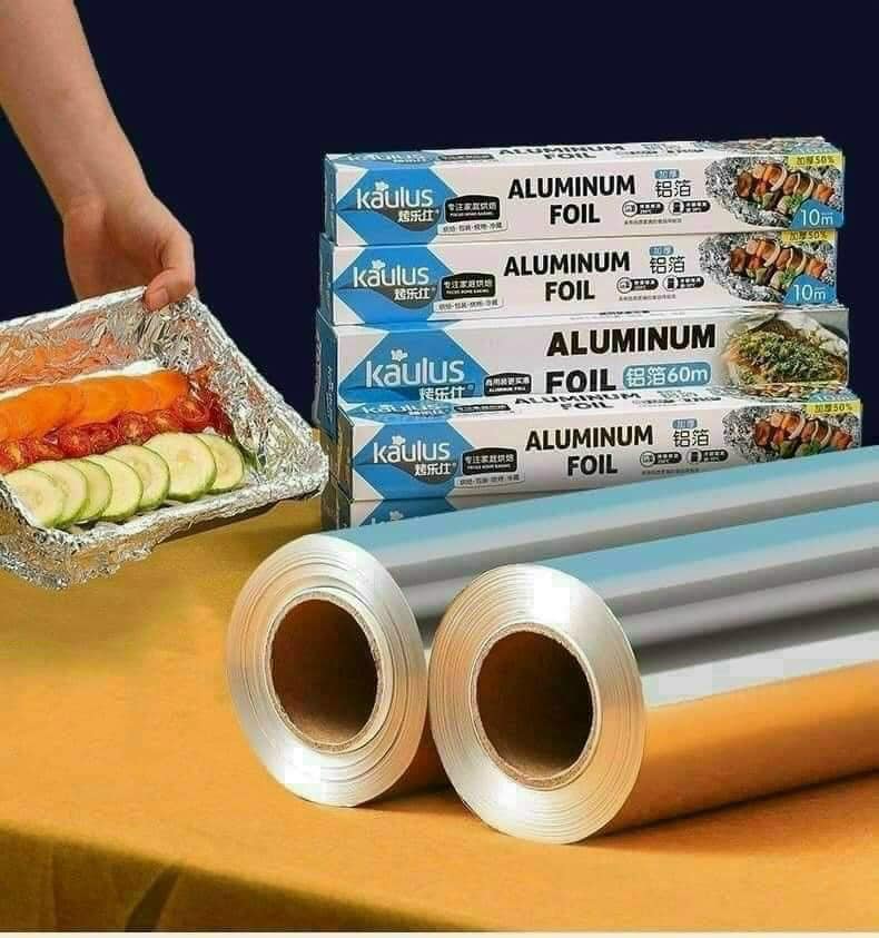 Giấy bạc nướng cuộn 10 mét, giấy bạc nướng mẫu mới cuộn 10 mét