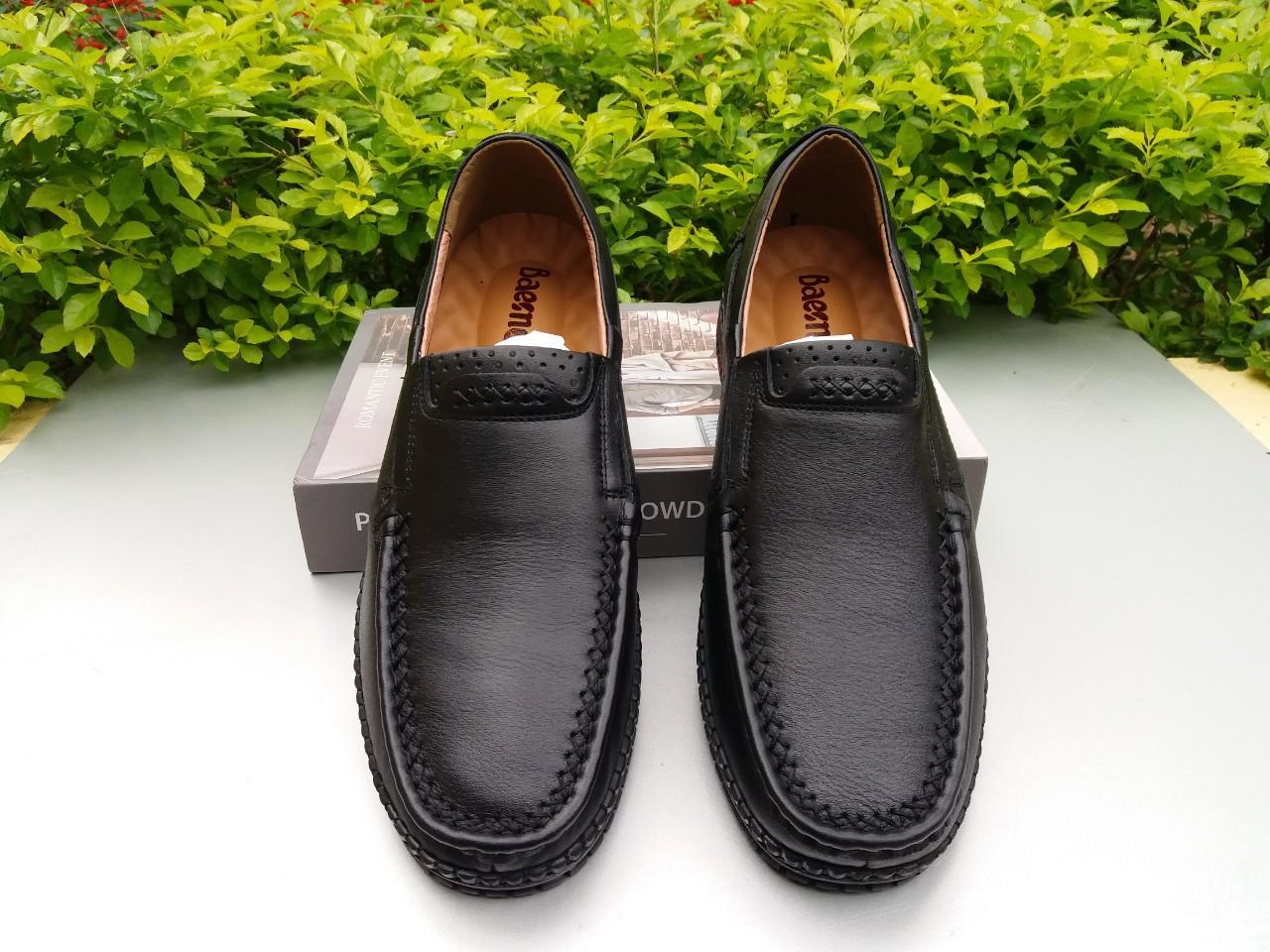 Giầy lười nam da bò xịn