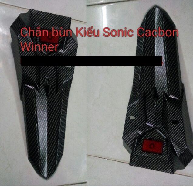 Chắn Bùn Cacbon Kiểu Sonic Winner 150