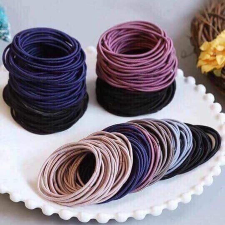 Chun tóc 100 sợi túi zip - chun tóc
