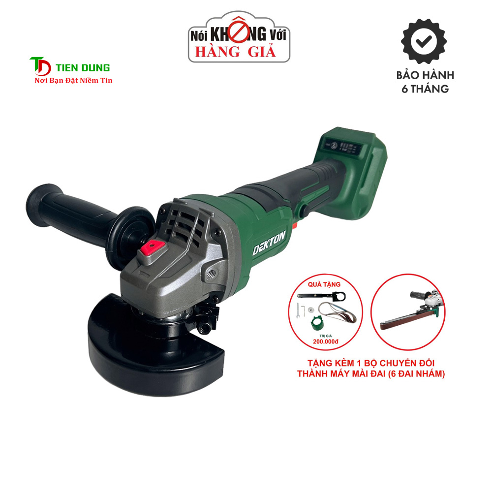 Máy mài dùng pin / công tắc bóp / dekton m21- ag100bt /chân pin phổ thông