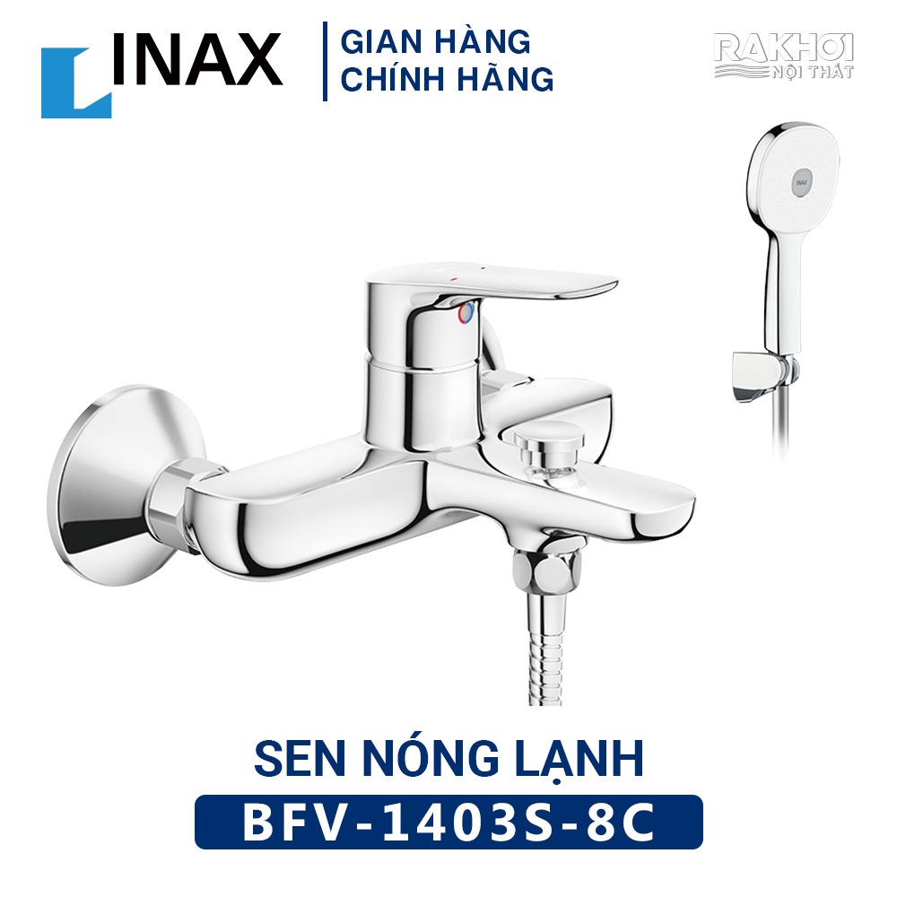Vòi sen tắm nóng lạnh inax bfv 1403s 8c, vòi hoa sen nóng lạnh