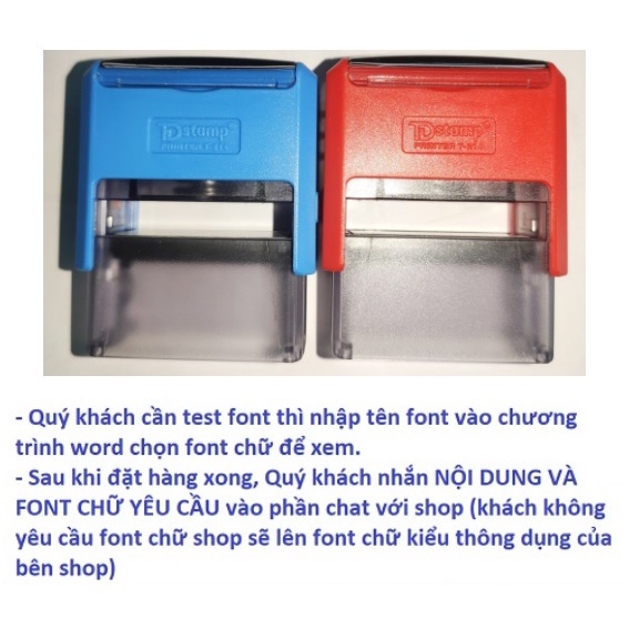 Khắc dấu tên 1 hoặc 2 dòng TDstamp T214