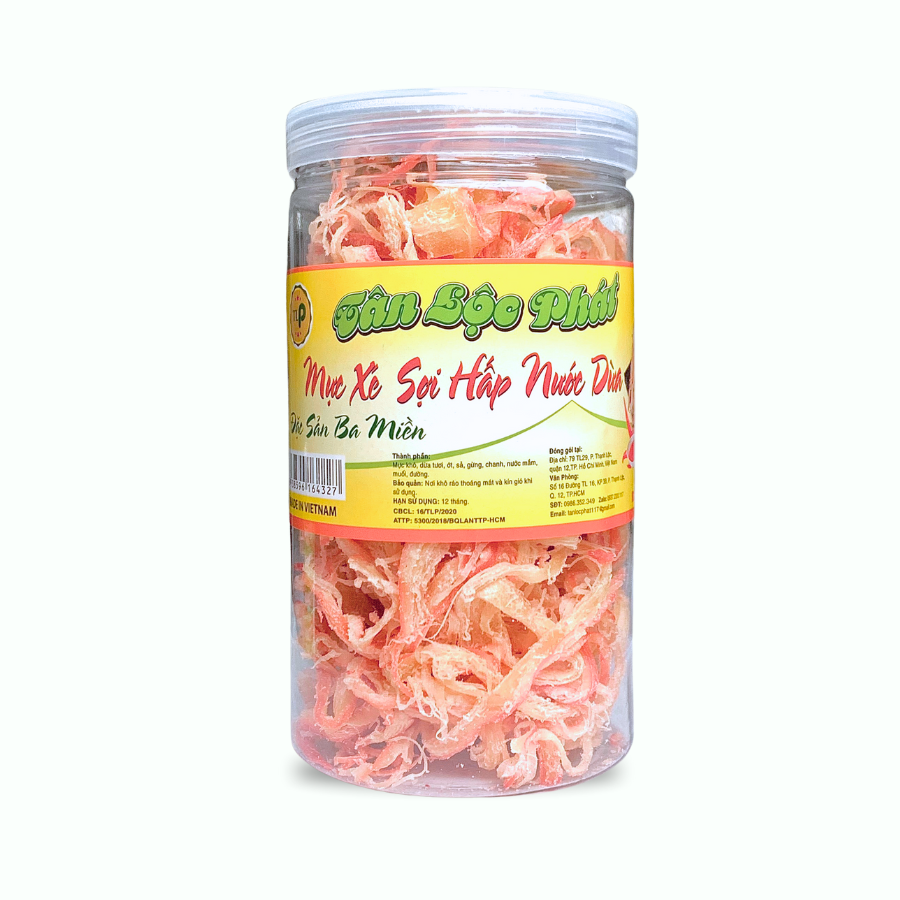MỰC SỢI HẤP NƯỚC DỪA TÂN LỘC PHÁT HŨ 150G