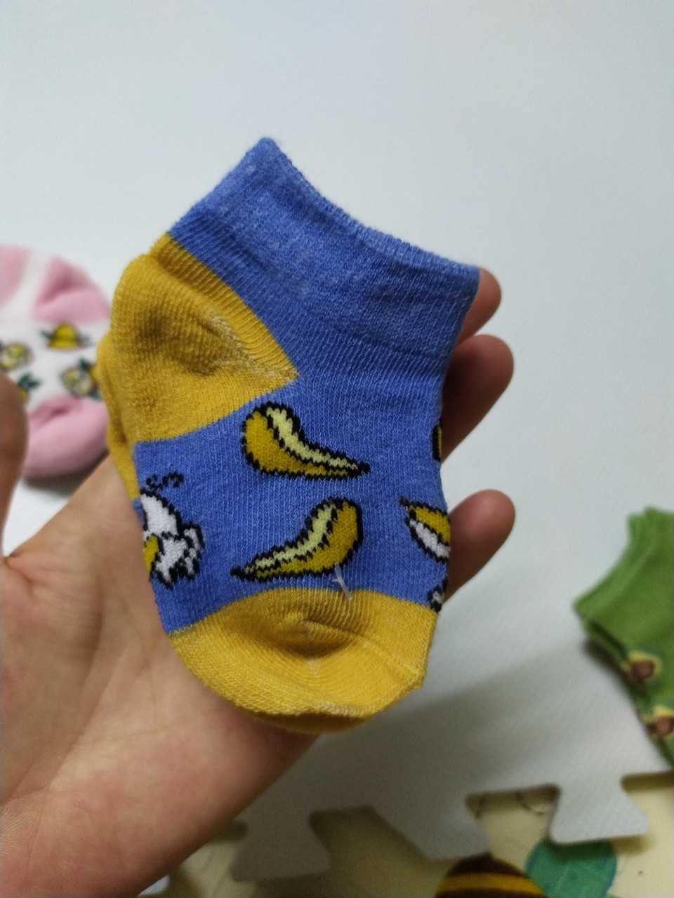 2 đôi tất len sơ sinh cổ cao cho bé 0-4 tháng