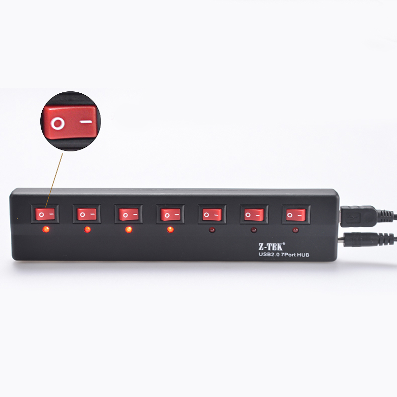 Z-Tek Ze 532A 7 Ports USB Hub