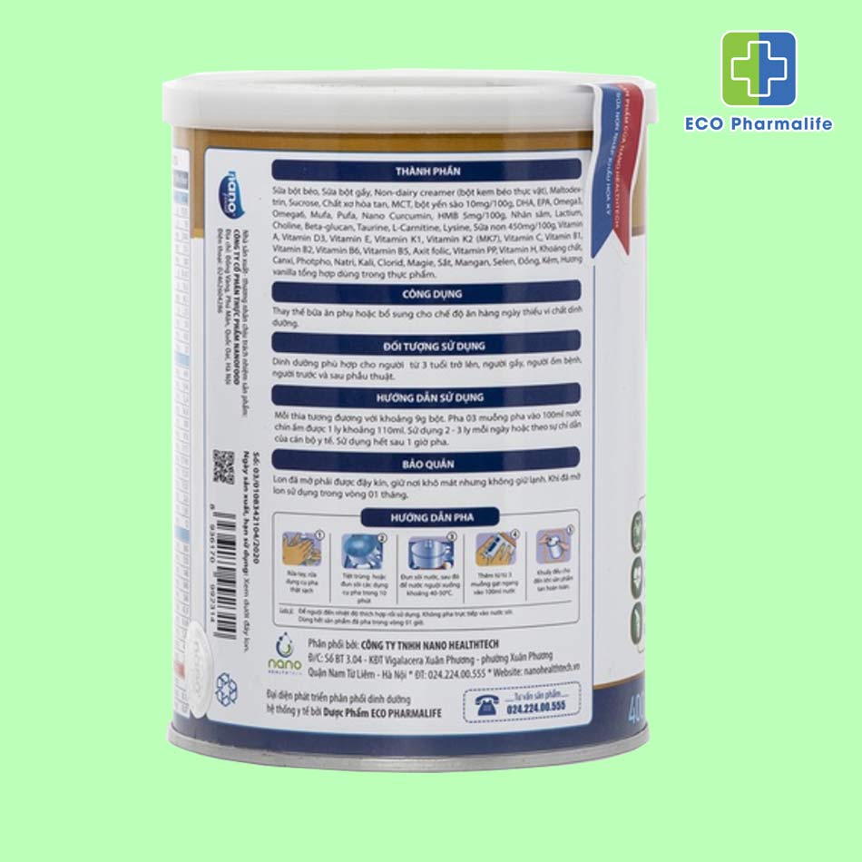 Sữa ENLILAC THYRO LID 400G ( DINH DƯỠNG CHO NGƯỜI KIÊNG I ỐT)