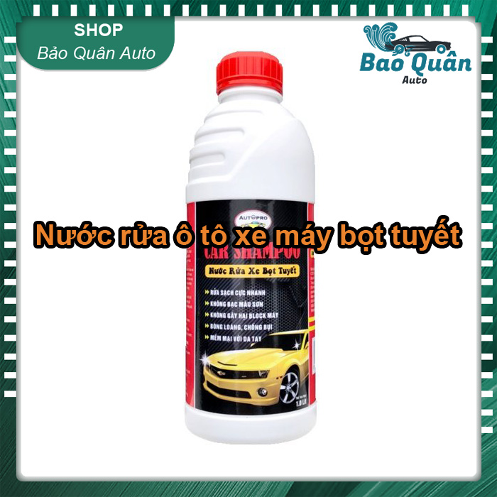 Nước rửa ô tô xe máy bọt tuyết 1 Lít