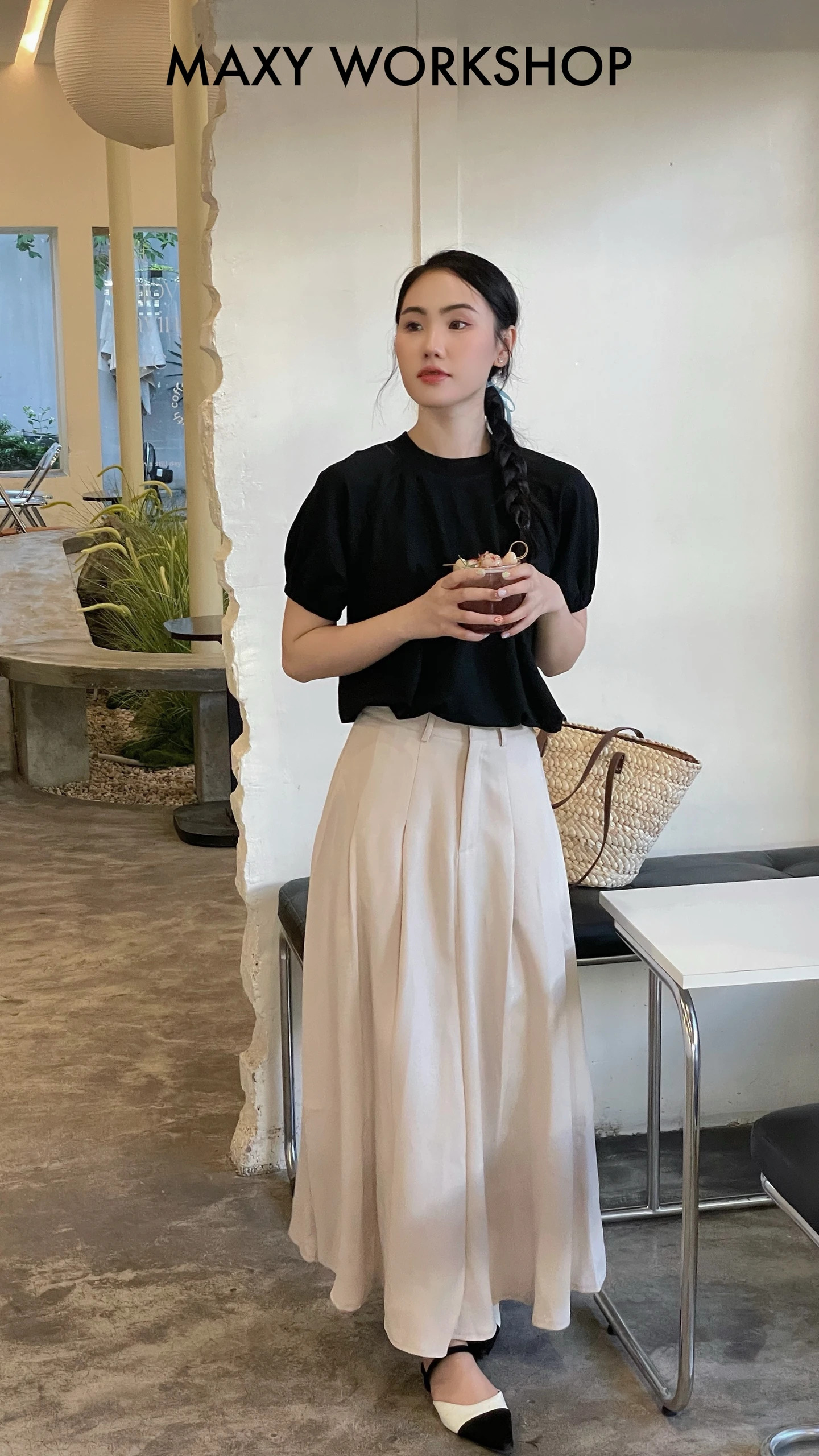 Áo thun tay hến bo chun tôn dáng Balloon Tee Maxy Workshop