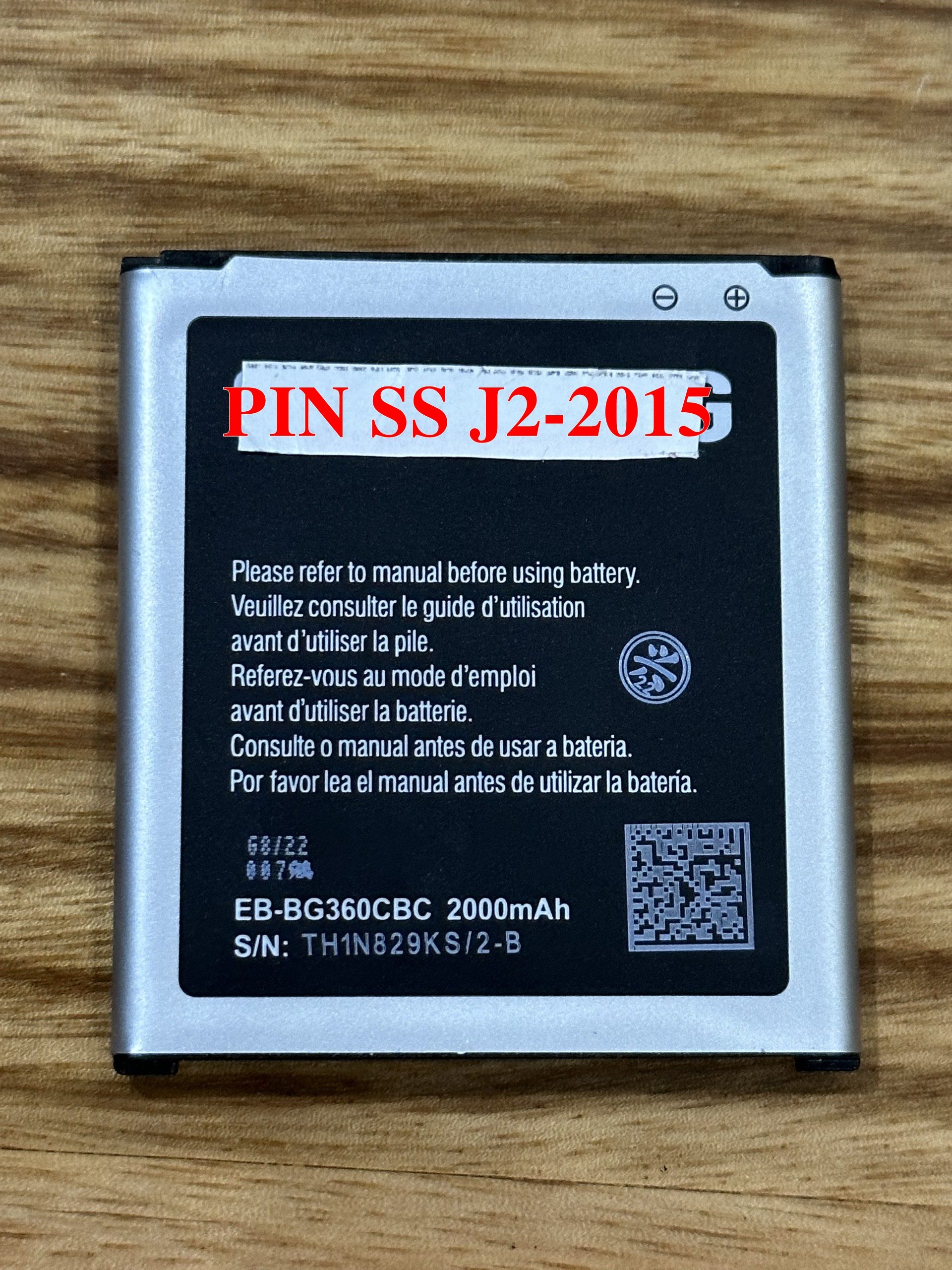 Pin thay thế cho samsung J2-2015, G360/G361 pin zin có NFC