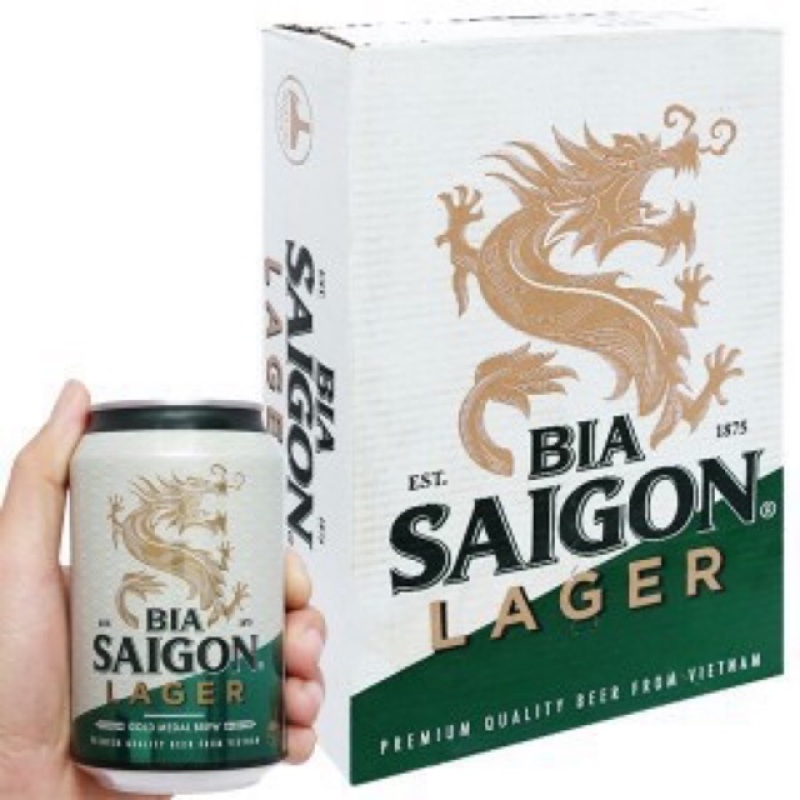 Thùng bia Sài gòn Lager 330ml/24 lon