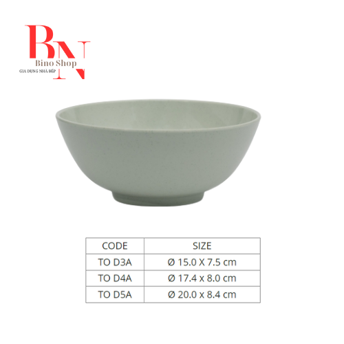 Tô Nhựa Melamine Vân Đá Cát Xanh