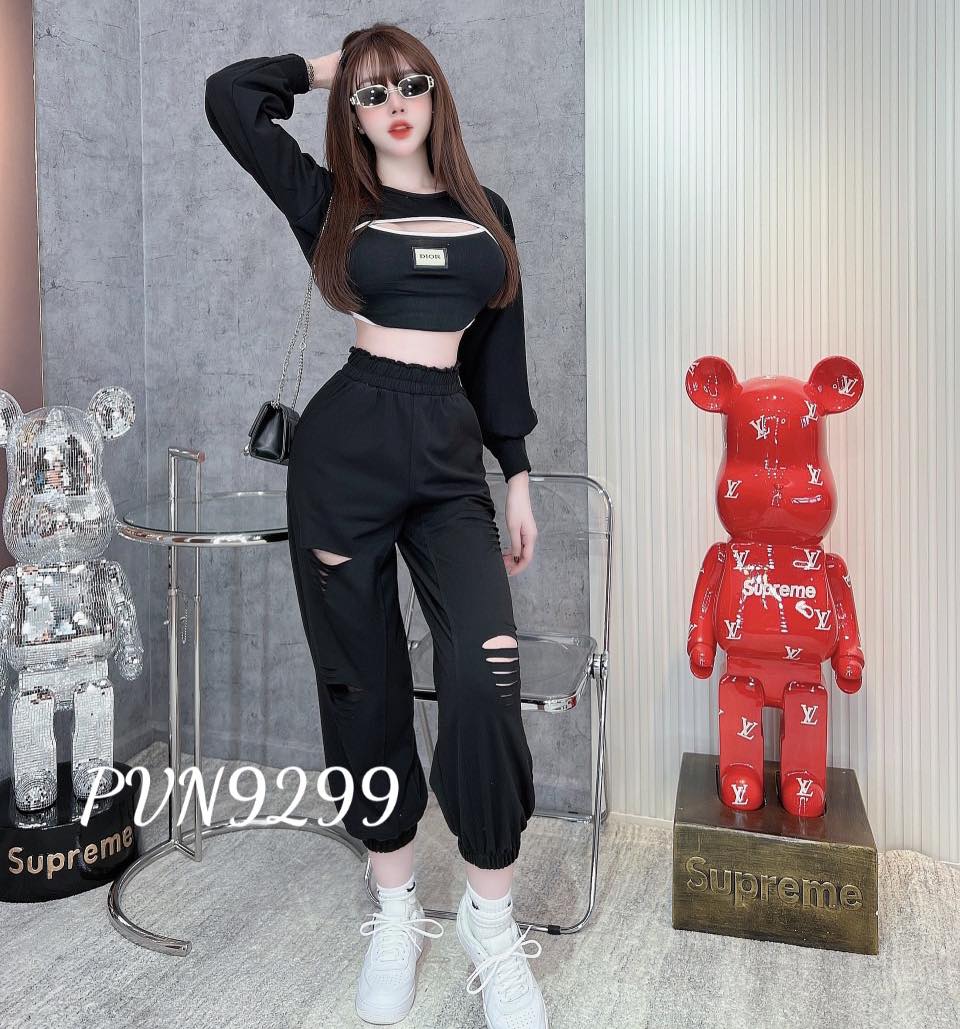 Set thể thao 3 món gạch chân Dio