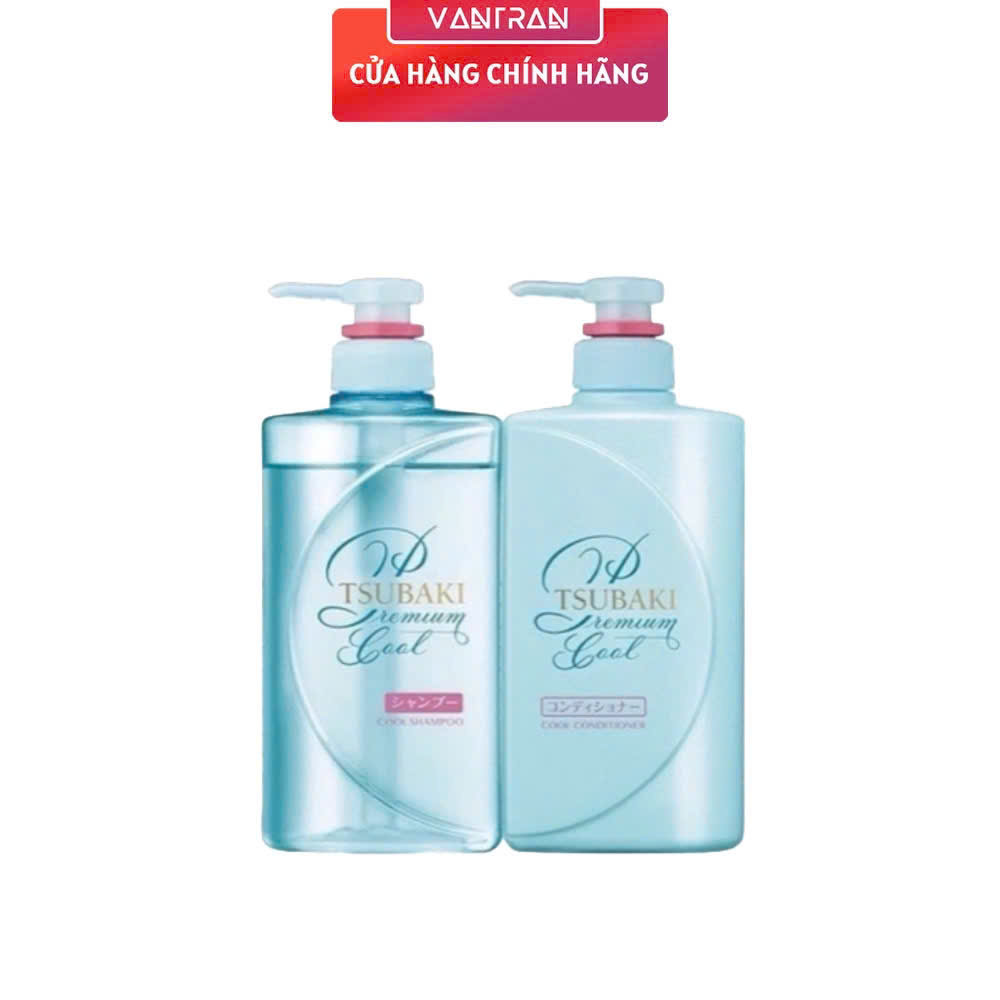 Bộ đôi gội xả sạch dầu mát lạnh Tsubaki