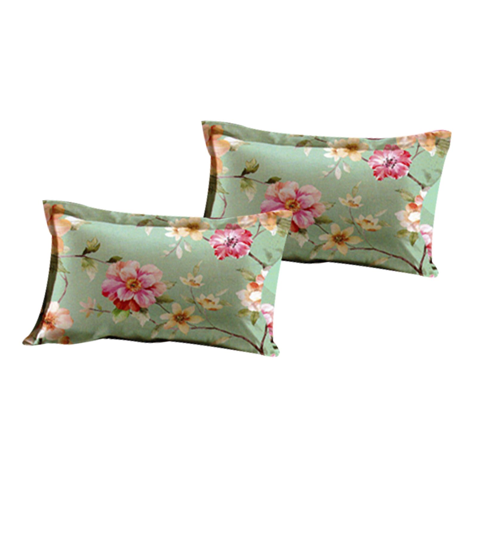 Bộ drap và mền satin Home Sweet Home (Mint Flower )