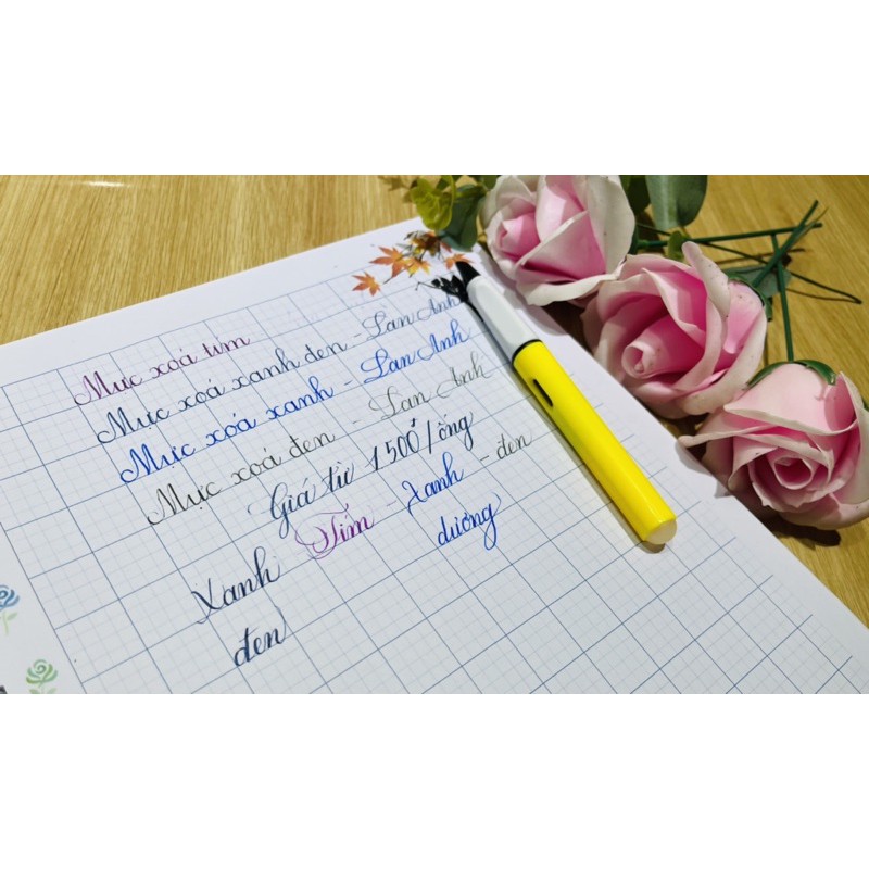 COMBO 30 ống Mực xoá được màu tím