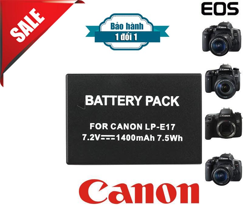 Pin thay thế cho máy ảnh 1400mah canon lp-e17 dành cho máy ảnh canon lpe17 eos m3 m5 m6 rebel sl2 t6i t6s t7i 200d 77d 760d 750d 8000d 800d kiss x8i digital slr camera