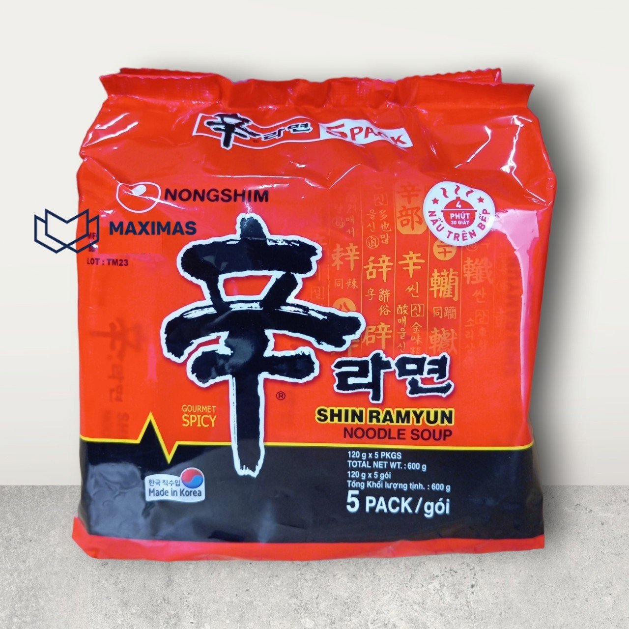Mì Shin Nongshim Hàn Quốc combo 18 gói
